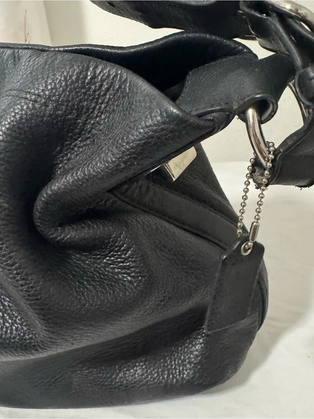 Coach Penelope Vintage Women’s Black Pebbled Leather Shoulder Hobo EUC F16535 - Picture 14 of 14